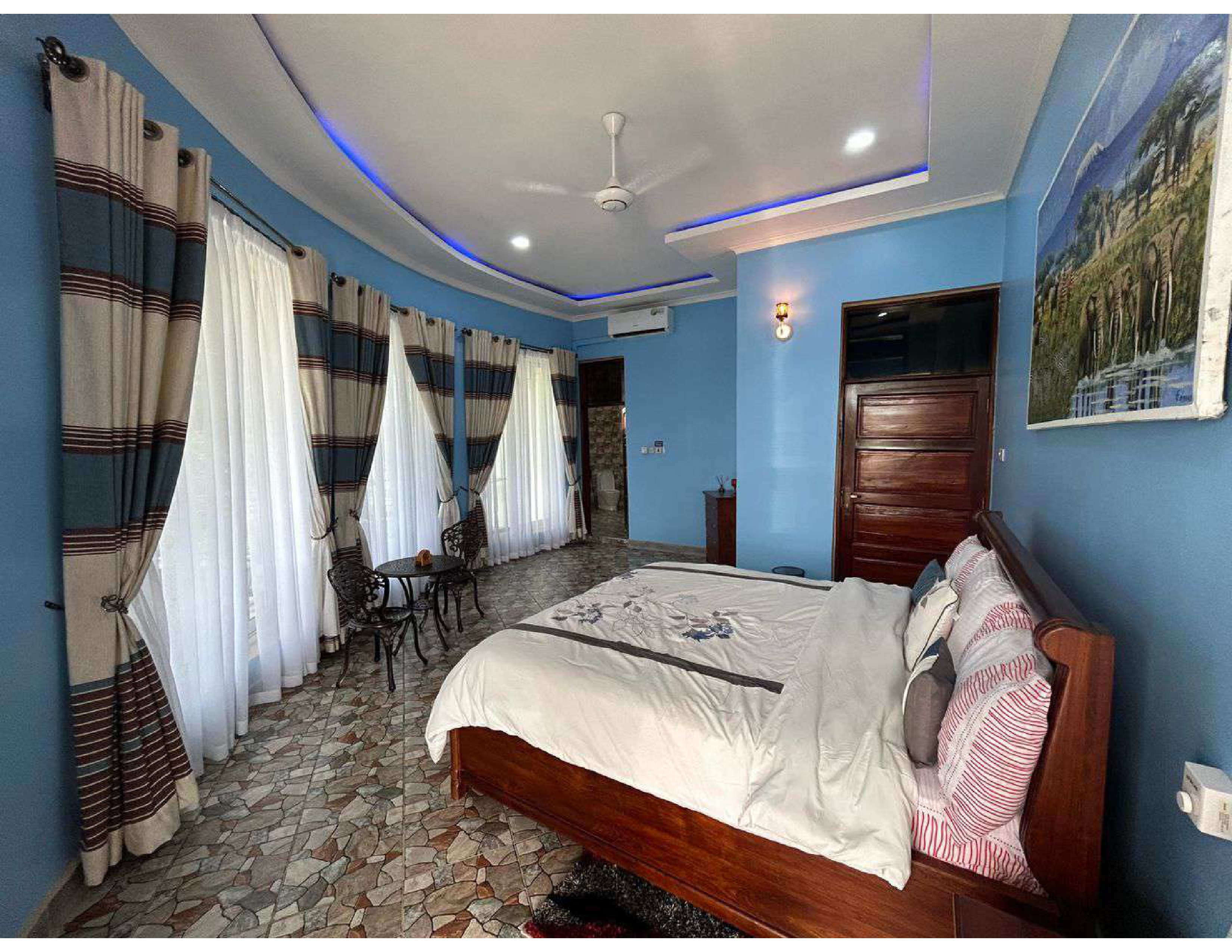 Spacious family suite with elegant interior